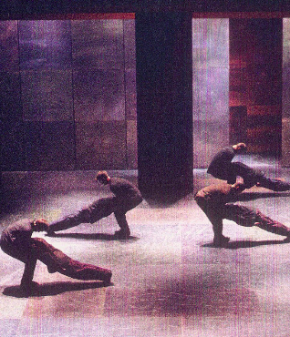 “All places are architectural, even landscapes. The relationship of people to space, of dancers to each other, is also architectural. The dancer is always seen in relationship to a spatial volume and to other dancers. Moreover, in my works, the relationships to space are often more important than the action.” Jean-Pierre Perreault